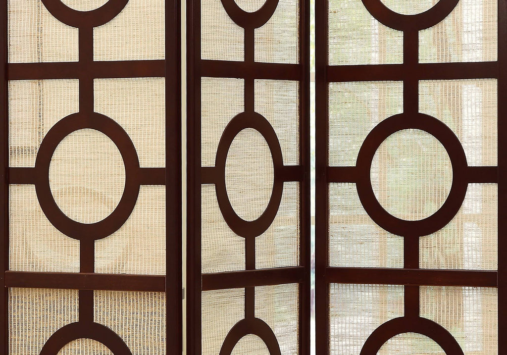 3 Panel Folding Screen Cappuccino R8542