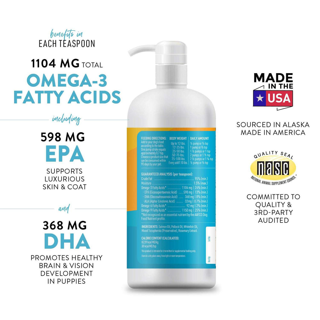 Salmon Oil Omega 3 Dog Food Supplement H673
