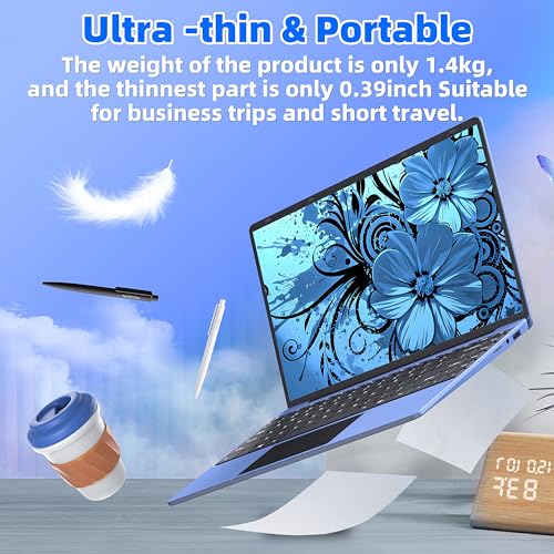 Blue Laptop Computer, Celeron N5105, 16GB RAM, 512G SSD, FHD IPS, Win 11 Pro, Convertible 180° Z158129