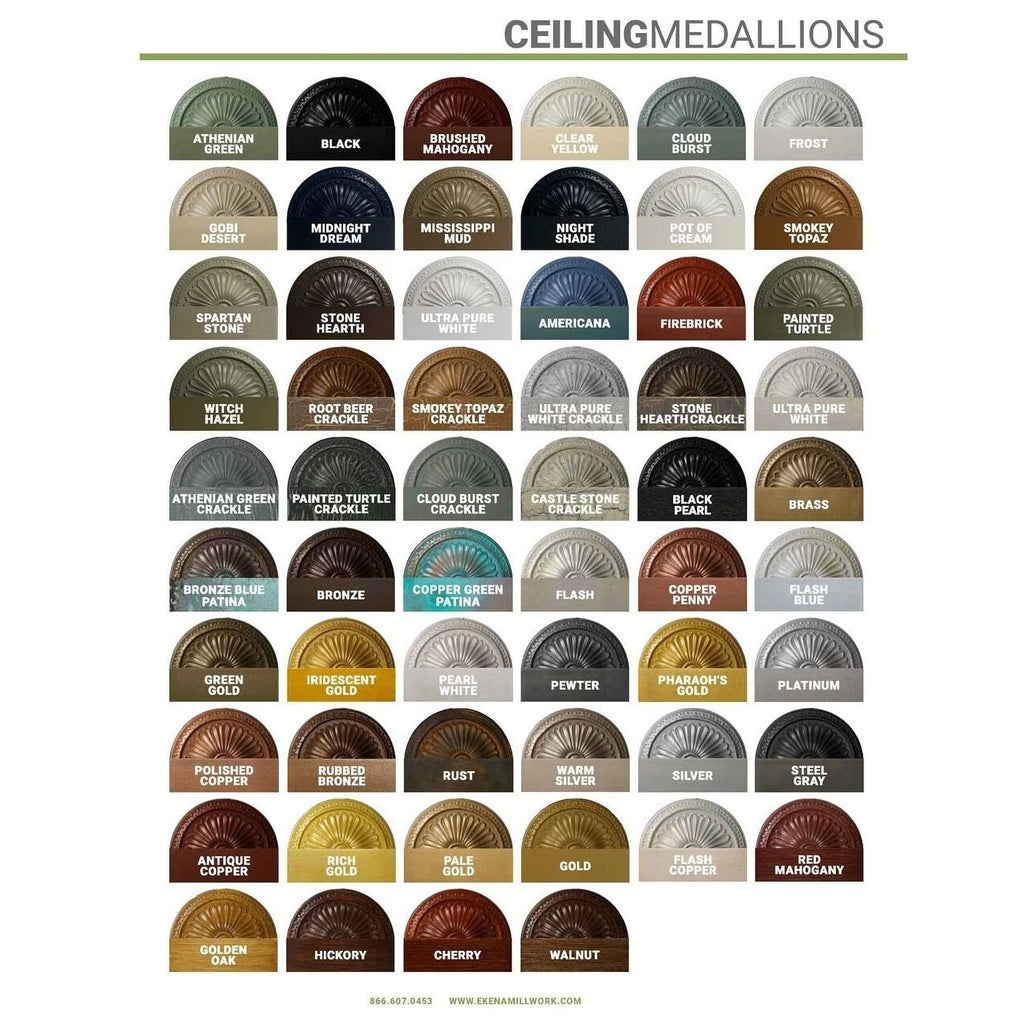 12 1/4x22OD x 7 1/2x22ID x 7/8x22P Ribbon with Bow Ceiling Medallion, Hand-Painted Pale Gold S443634