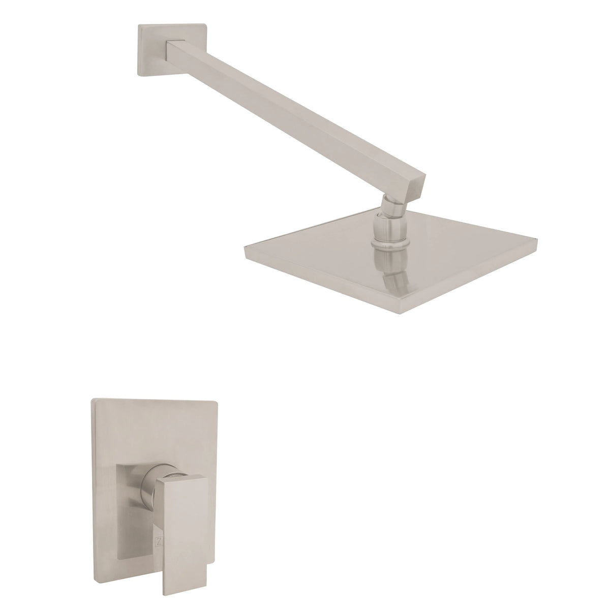 Brushed Nickel Shower Faucet and Handle T44478