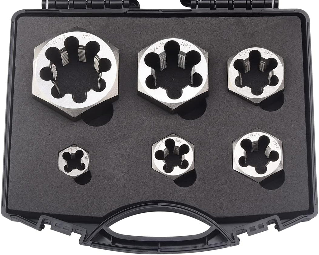 6 Pcs Carbon Steel Pipe Hex Die Set D672465
