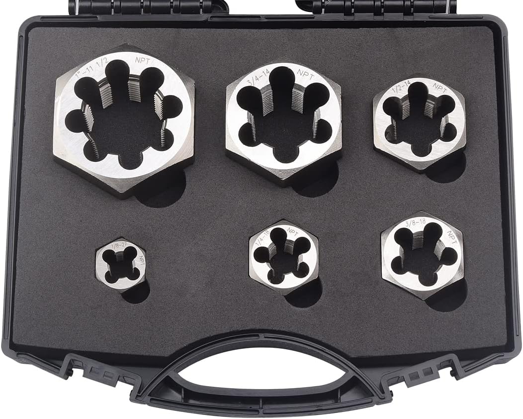 6 Pcs Carbon Steel Pipe Hex Die Set D672465