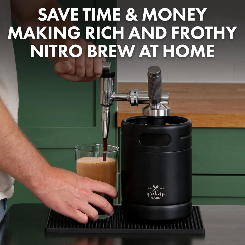 1 Gallon Cold Brew Coffee Maker with Thick Glass, Stainless Steel Mesh Filter and Spigot V375127