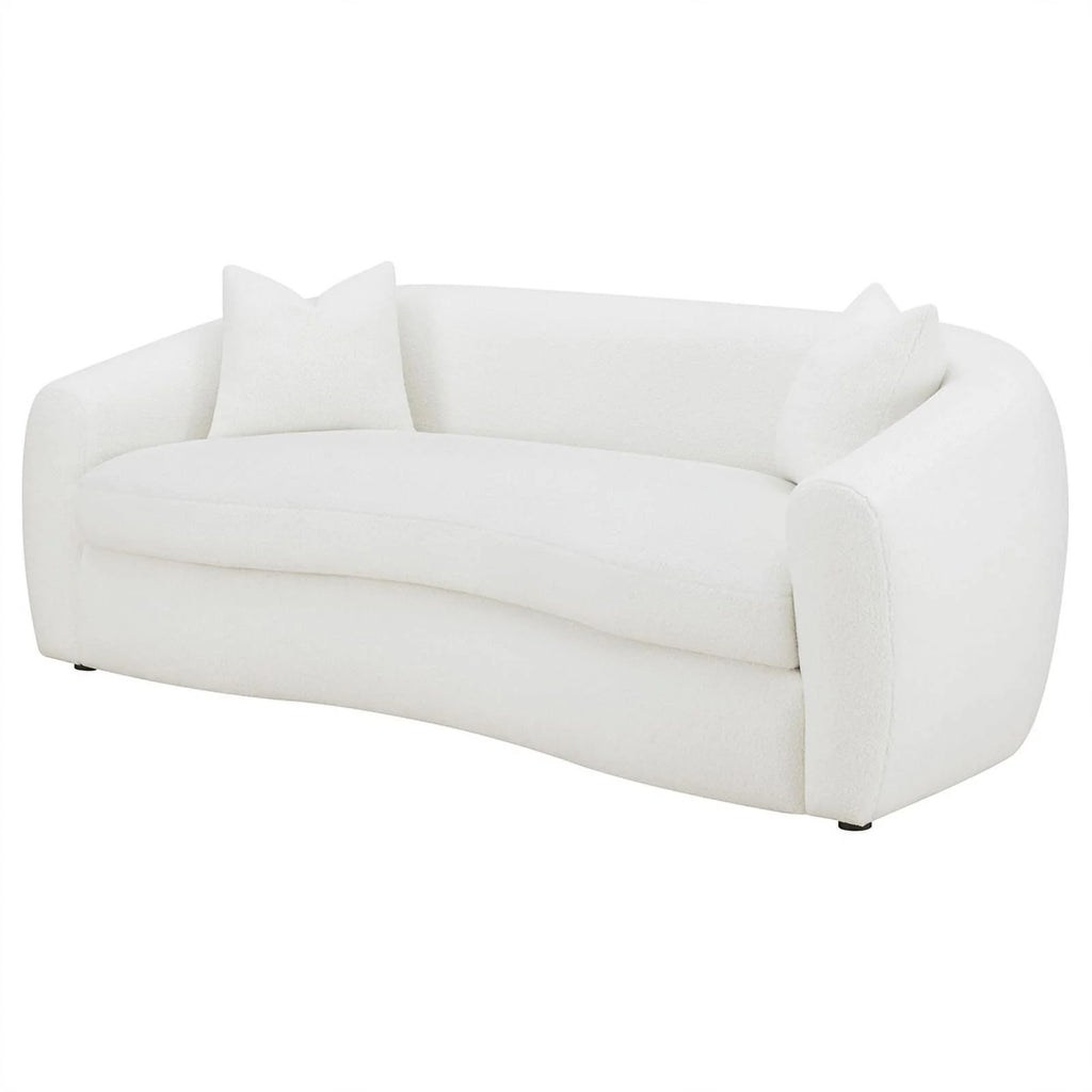 White Fabric Upholstered Sofa D996118