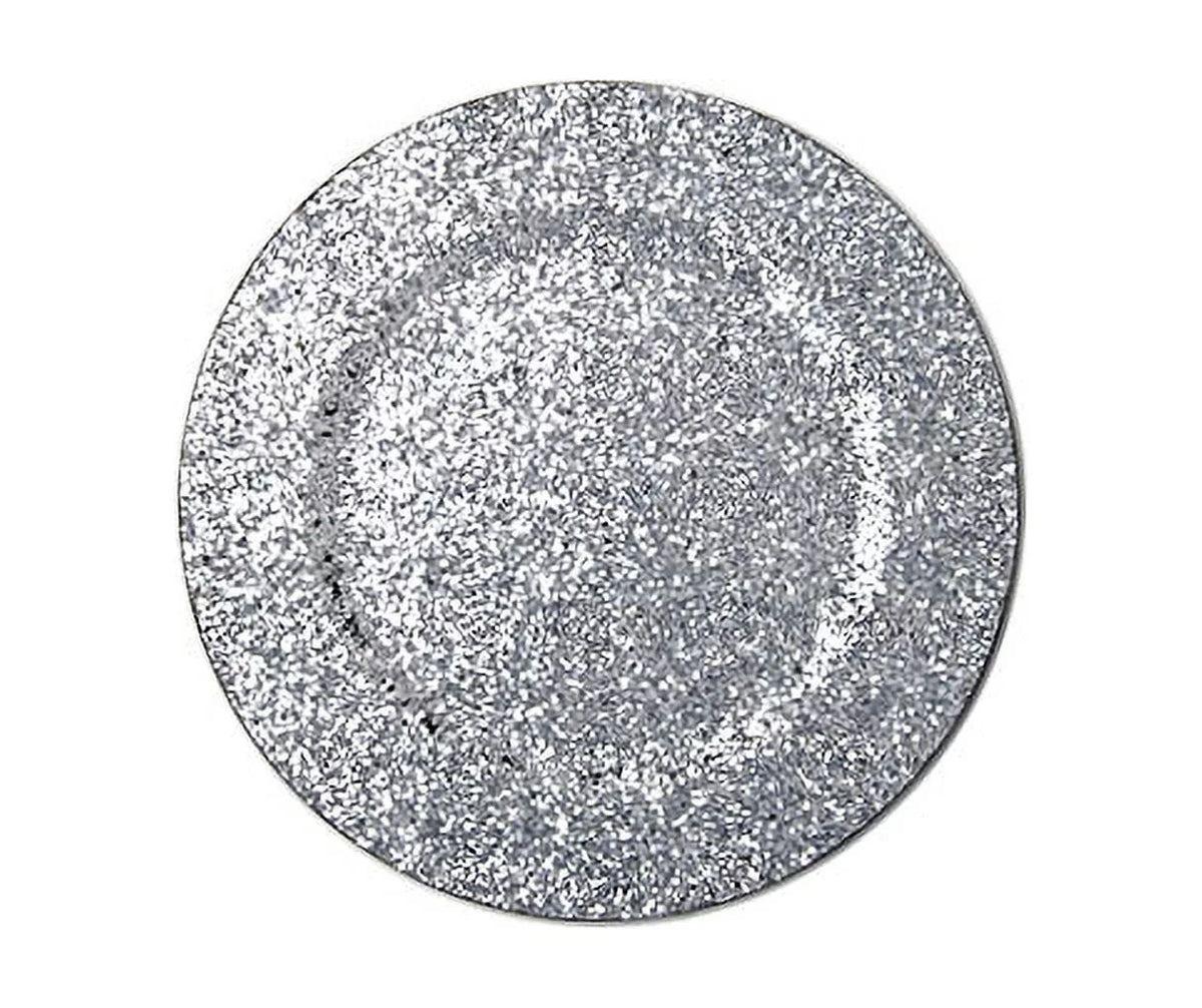 12.5" Glitter Charger Plates, Set of 6 S14399