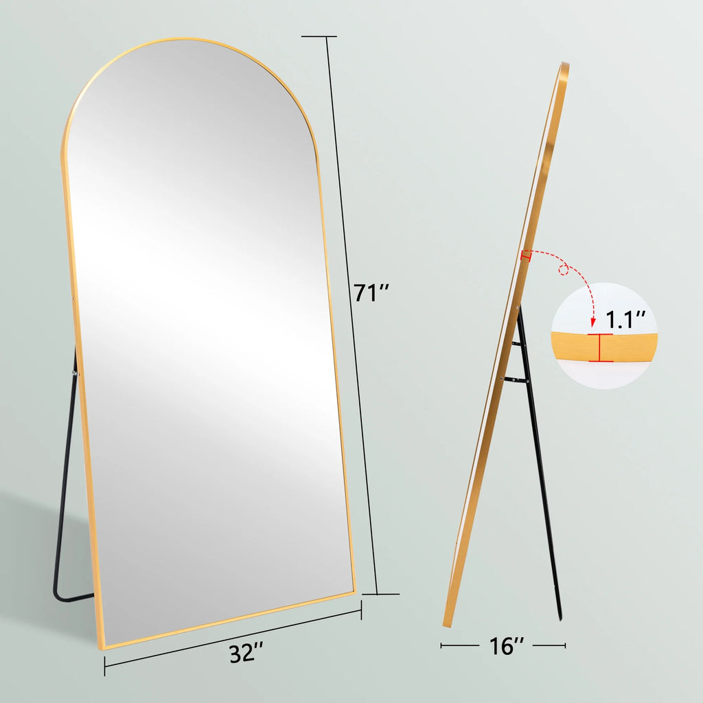 71"x32" Oversized Arch Full Length Mirror S319378