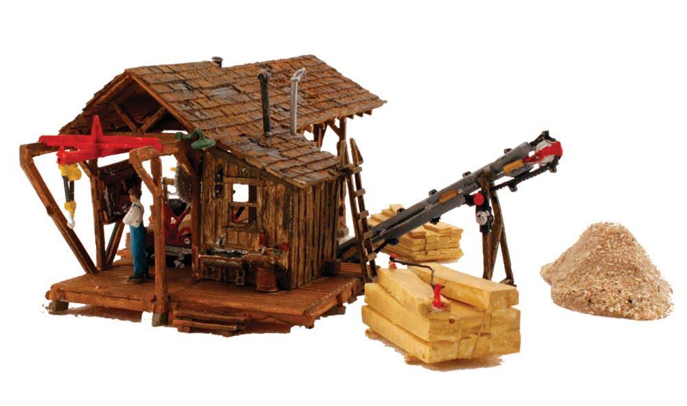 HO Built-Up Buzz Sawmill D7129