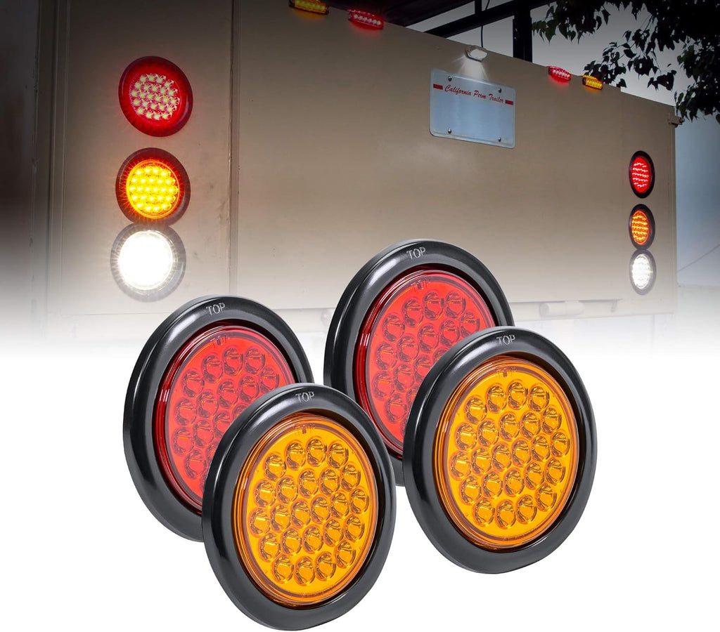 4" Round 24 LED Trailer Tail Light Kit N53132