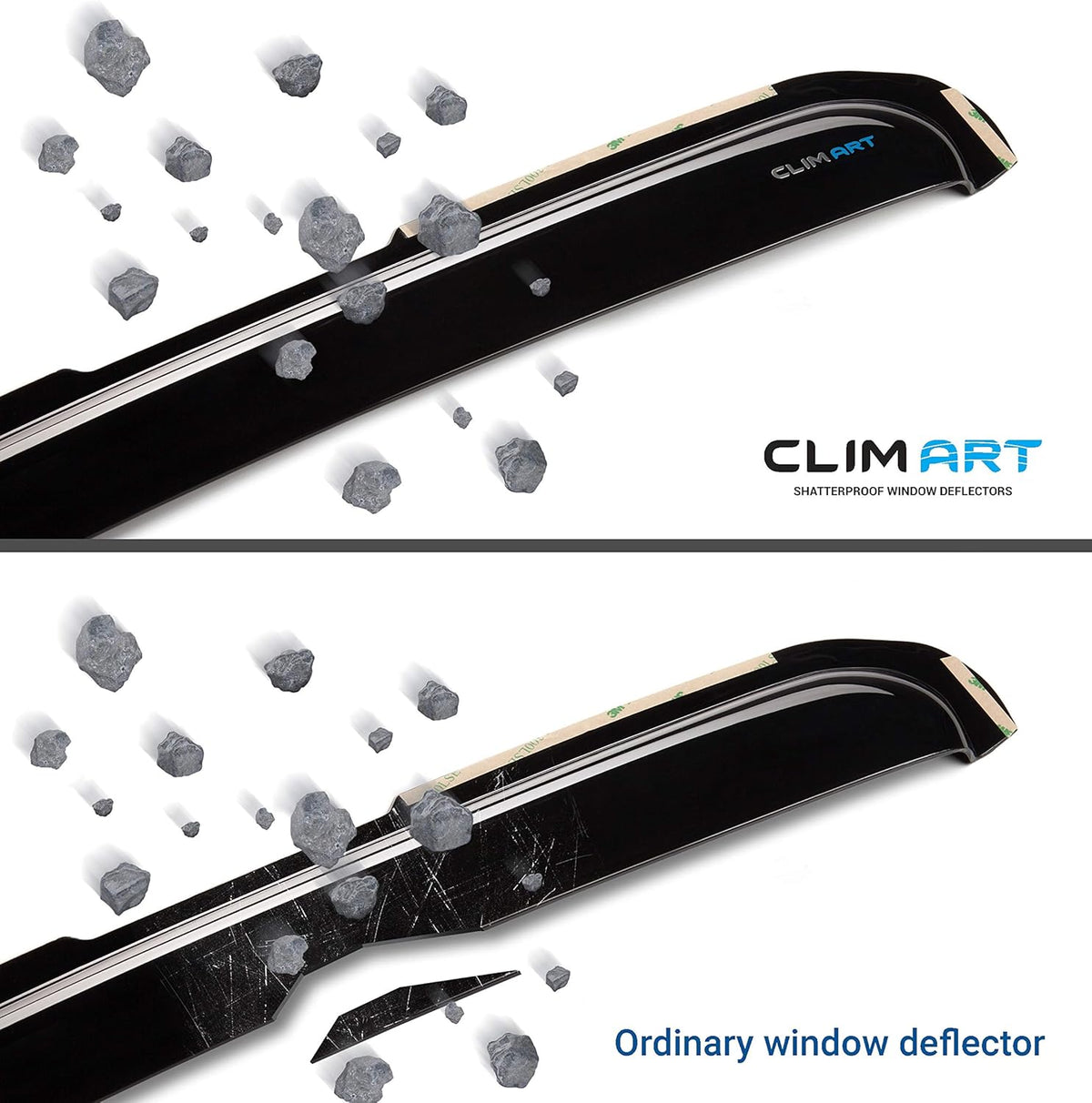 Dark Smoke 4pcs In-Channel Window Deflectors G912808