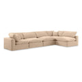 Beige Velvet Modular Sectional R268295