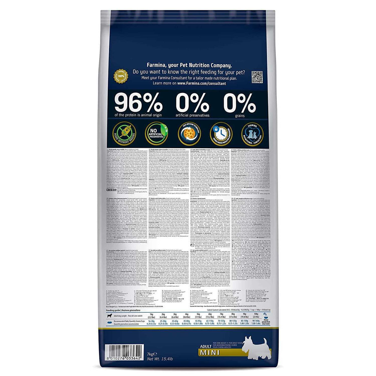 Pumpkin Lamb & Blueberry Mini Dog Dry Food D288546