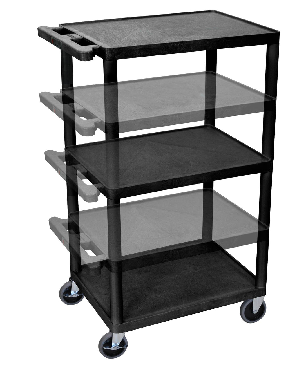 Black Electric Presentation Cart L8905