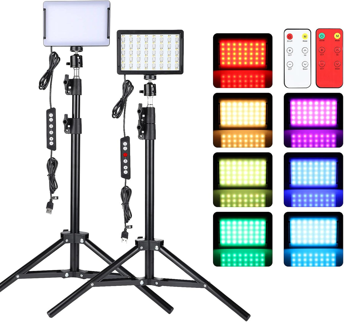 RGB Photography Lighting Kit with Tripod Stand G330