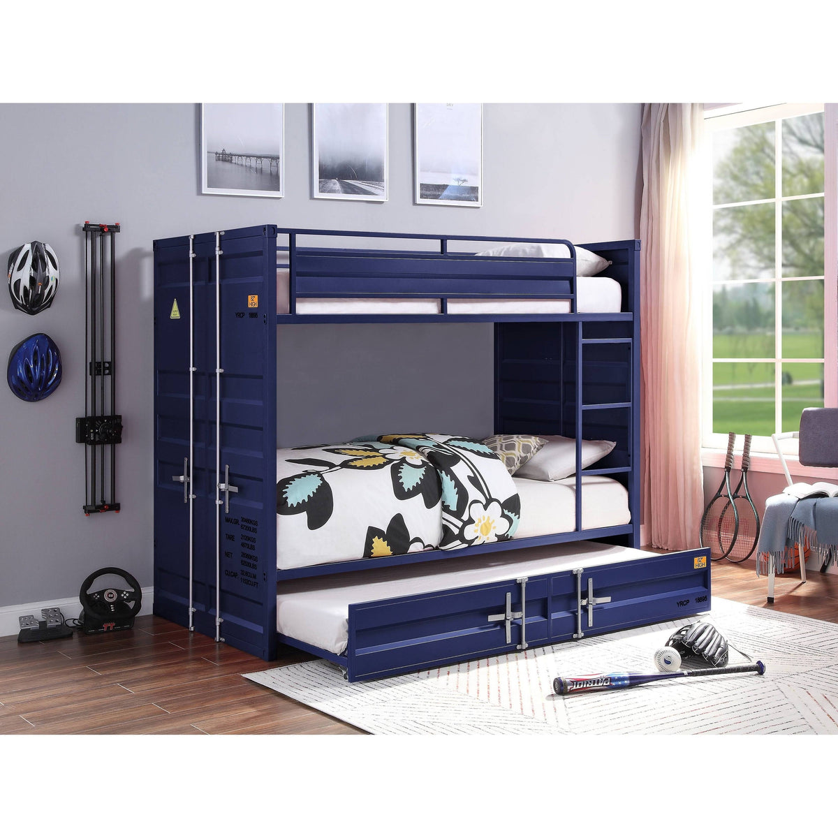 Blue Twin Trundle I611