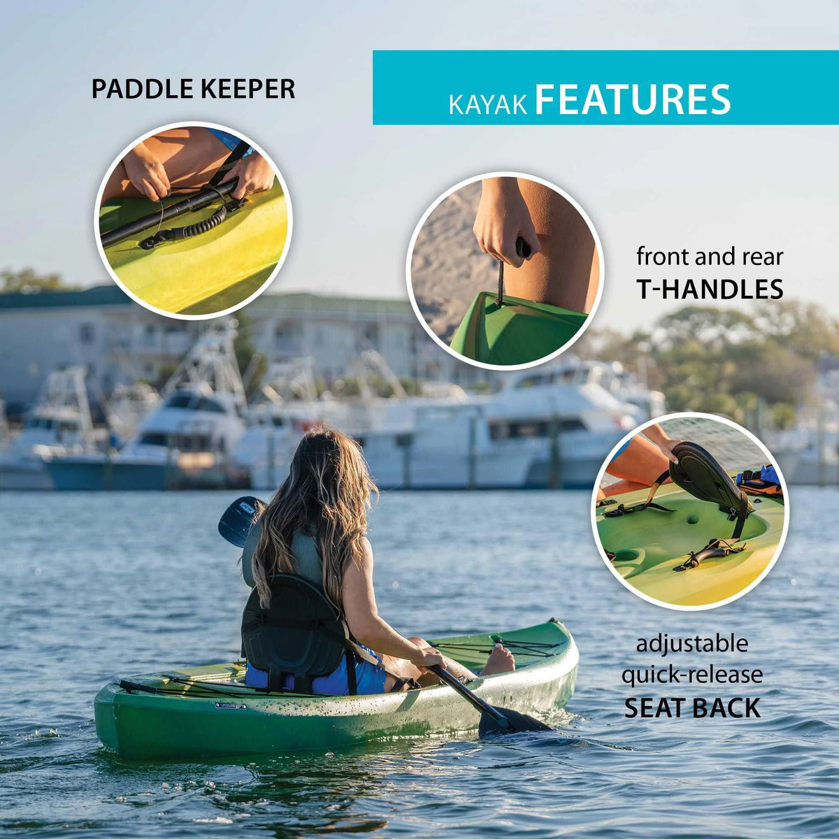 Sit-On-Top Kayak with Paddle X24102