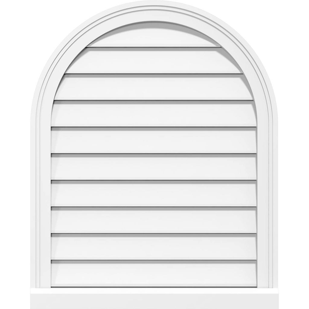 Round Top Surface Mount PVC Gable Vent F364
