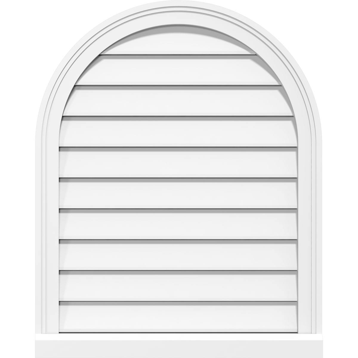 Round Top Surface Mount PVC Gable Vent F364