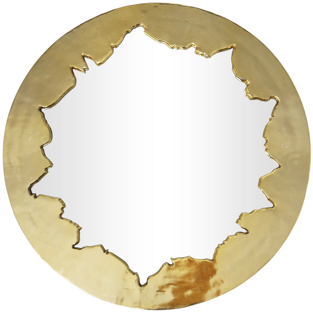 36" x 36" Gold Handmade Wall Mirror B180861