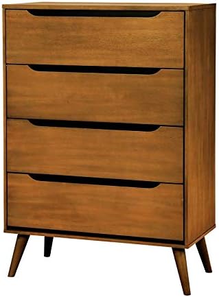 Oak Wood 4-Drawer Chest S15974