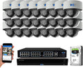 32 Channel 4K NVR Security Camera System with 24 Dome Cameras C9282