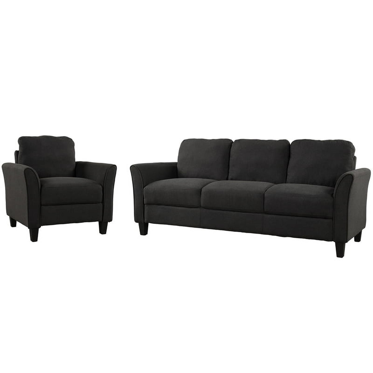 3 Piece Polyester-blend Upholstered Sofa Set B425