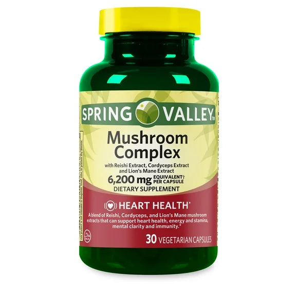 Mushroom Complex Dietary Supplement 30 Vegetarian Capsules C55608