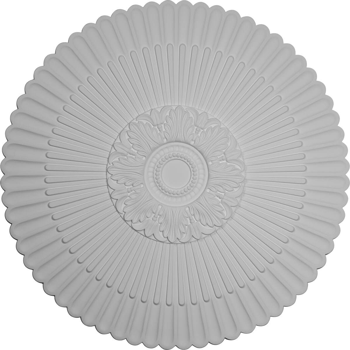 Hand-Painted Black Pearl Ceiling Medallion U42451