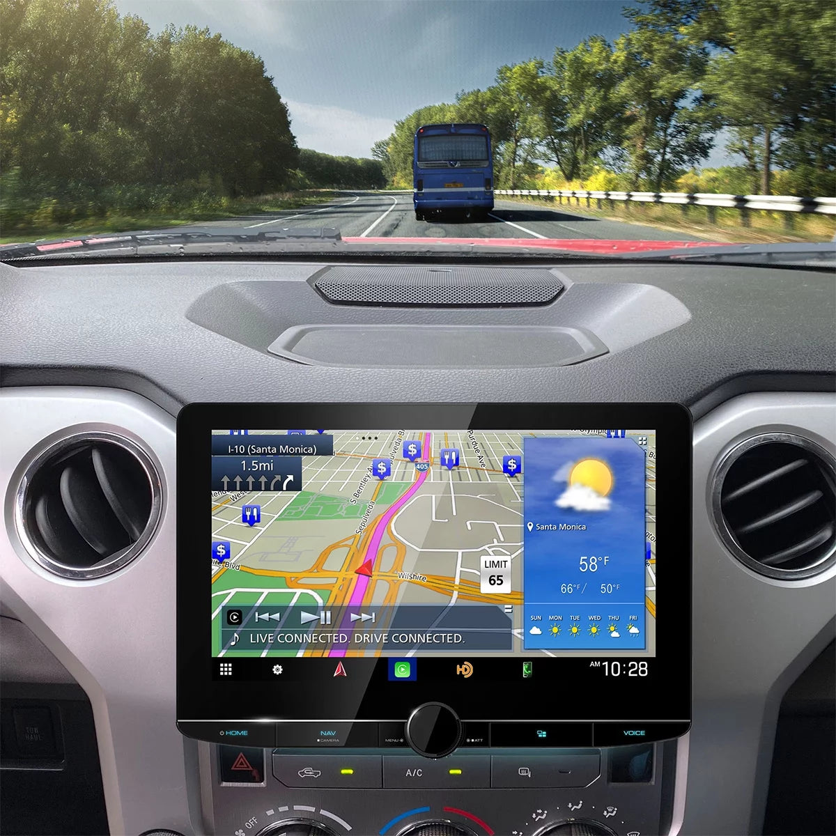 10.1" High Definition Navigation Car Stereo Receiver with Capacitive Touch Panel H5167