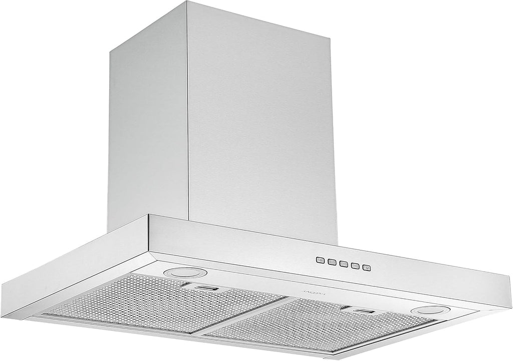 30” 600 CFM Wall-Mounted Convertible Rectangular Range Hood with LED Lights Stainless Steel Z3512