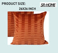 2 Pack Corduroy Striped Square Throw Pillow Covers F874155