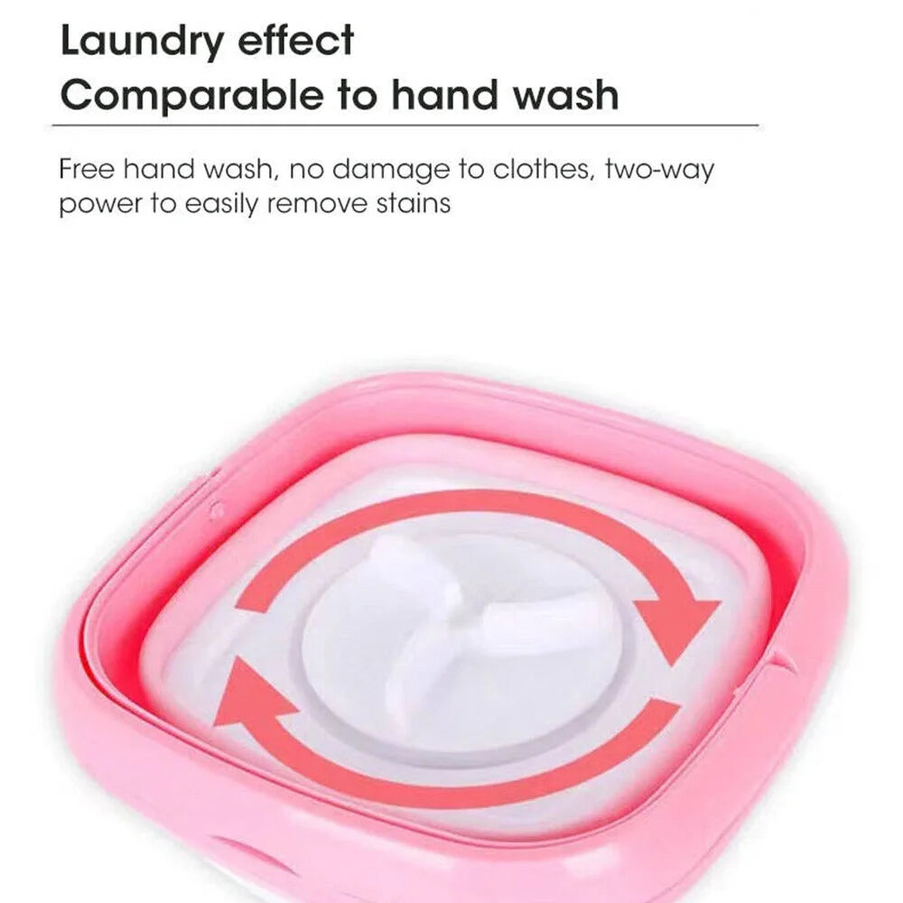 Foldable Clothes Washer with Dryer Bucket V873