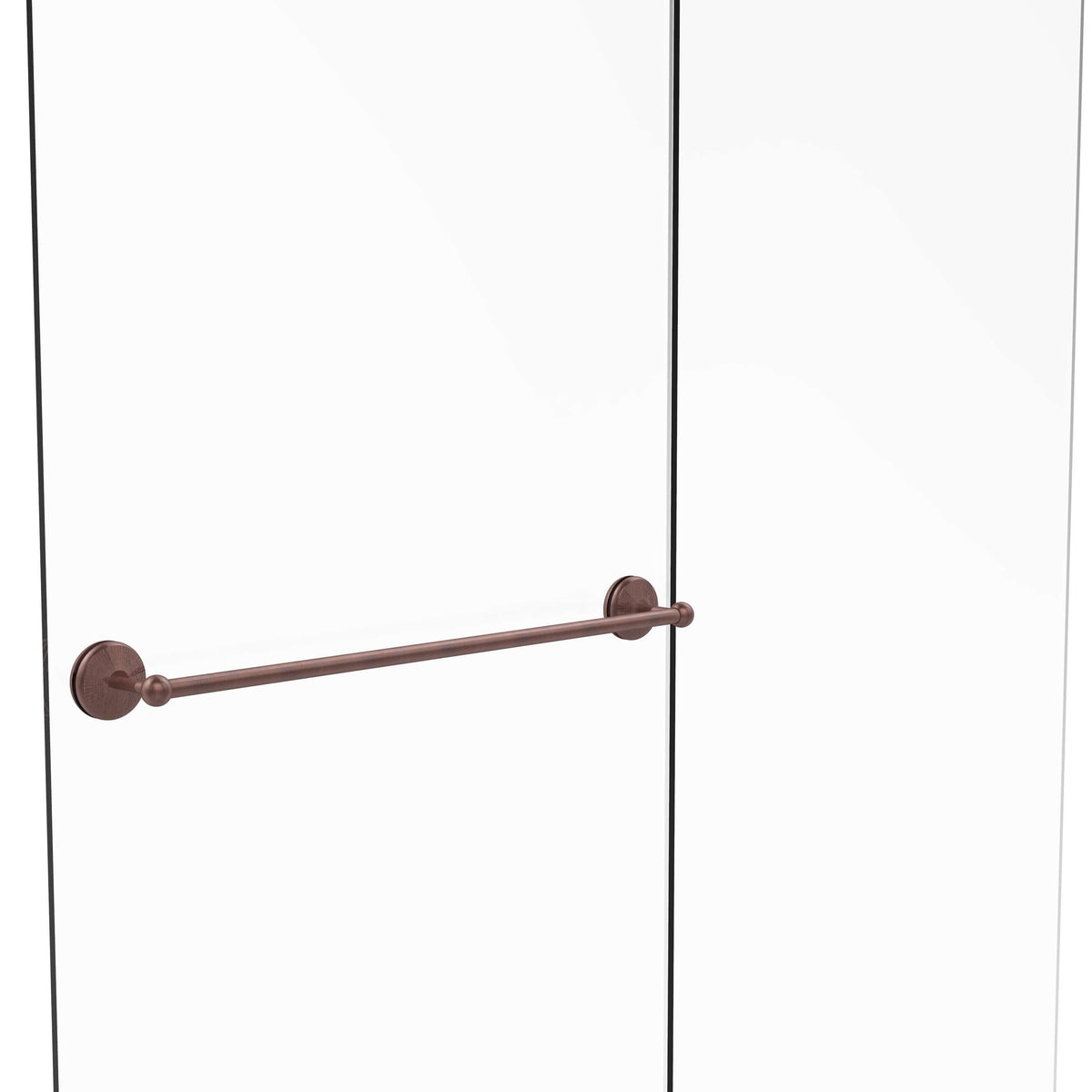 30 inch Antique Copper Shower Door Towel Bar M438