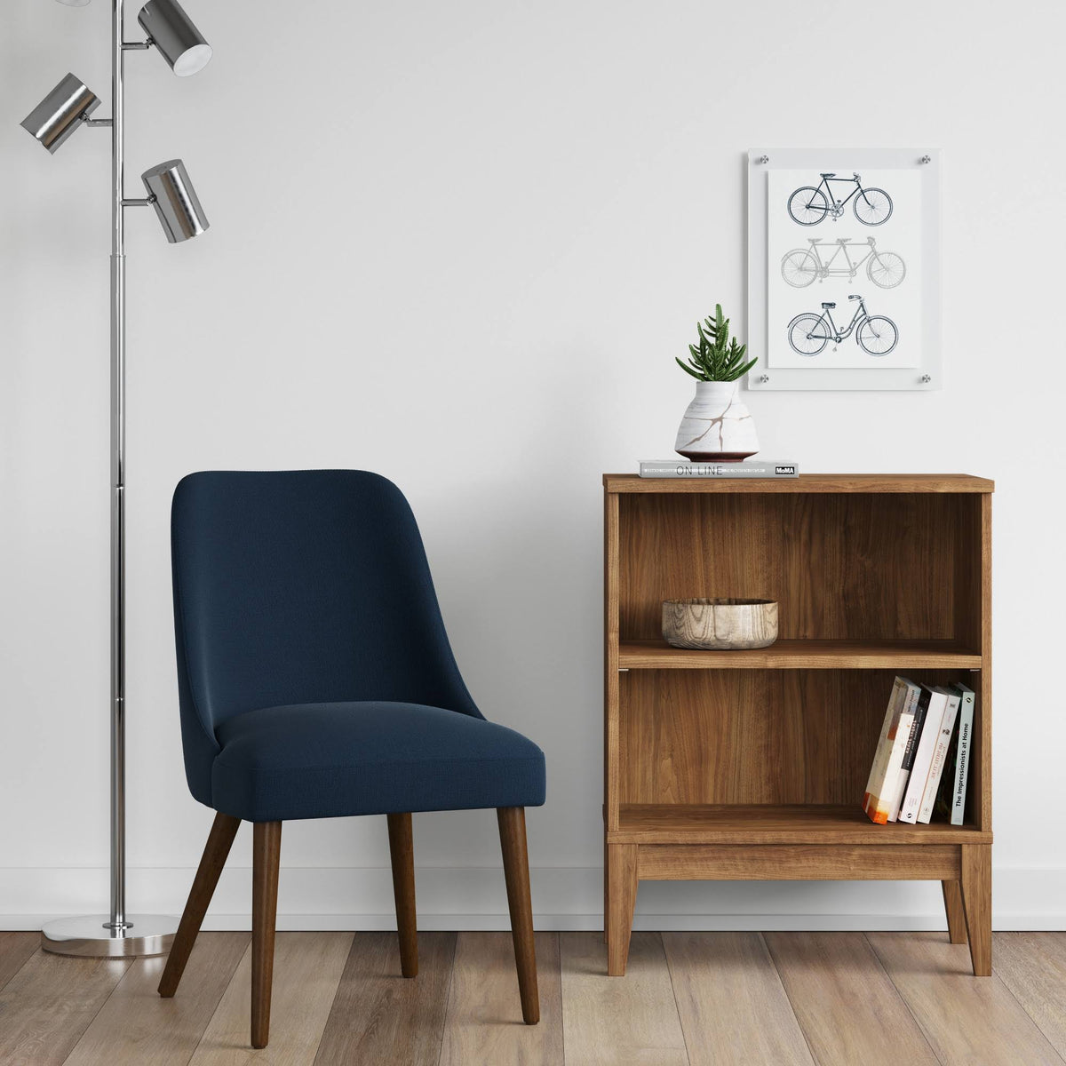 Brown 2 Shelf Bookcase E22945