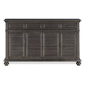 Gray-Brown Server with Wine Storage V53143