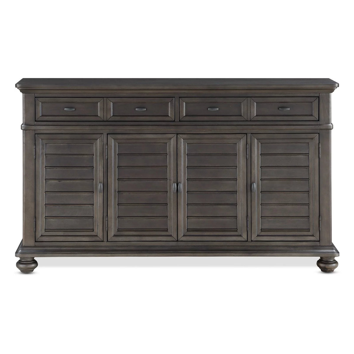 Gray-Brown Server with Wine Storage V53143