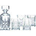 5-Piece Clear Decanter and Whiskey Glass Set E8209