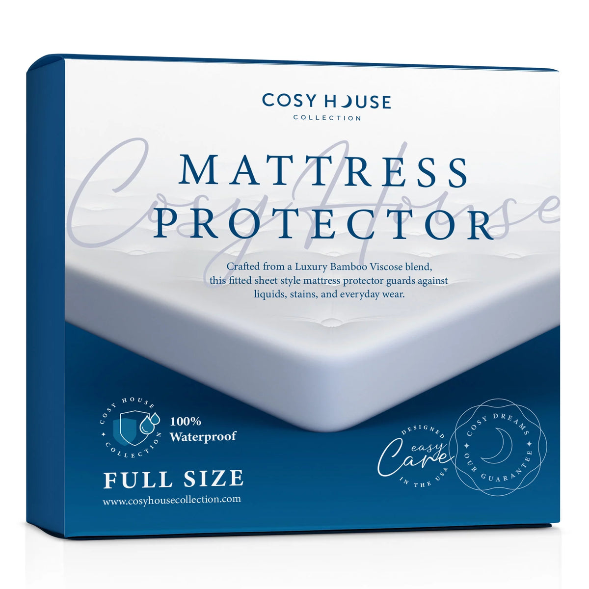 100% Waterproof Bamboo Mattress Protector Full P403