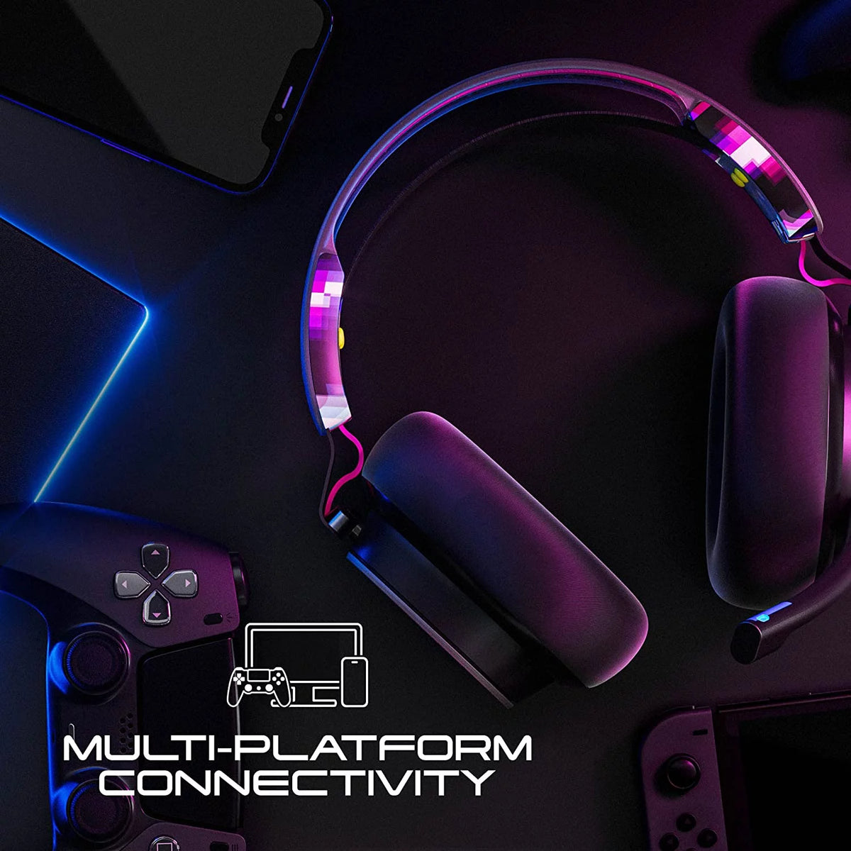 Black over-ear gaming headset S979642