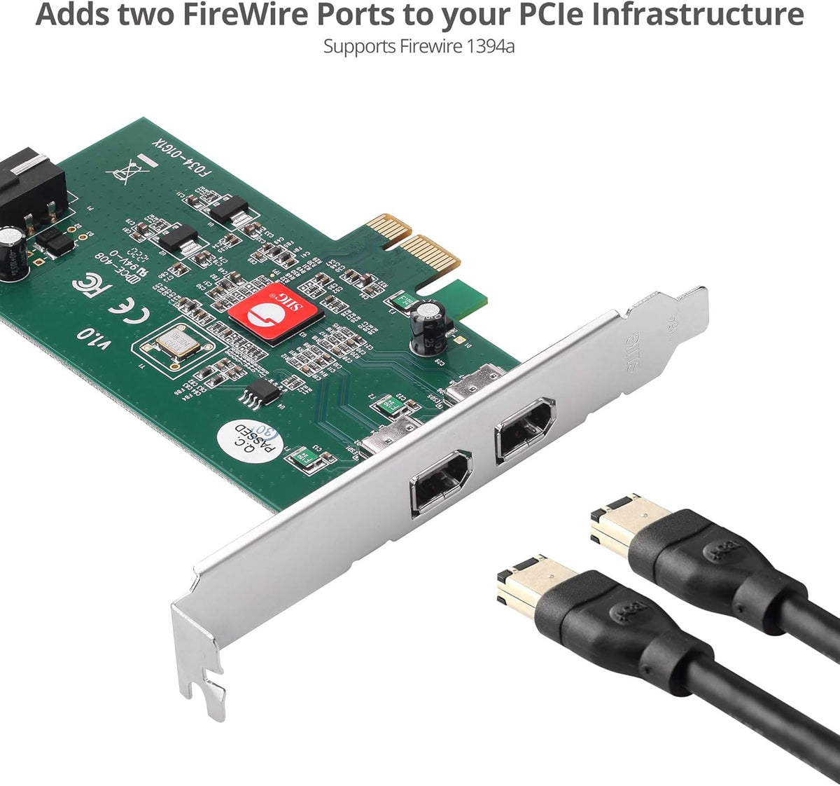 2-Port FireWire 400 PCIe Card J631554