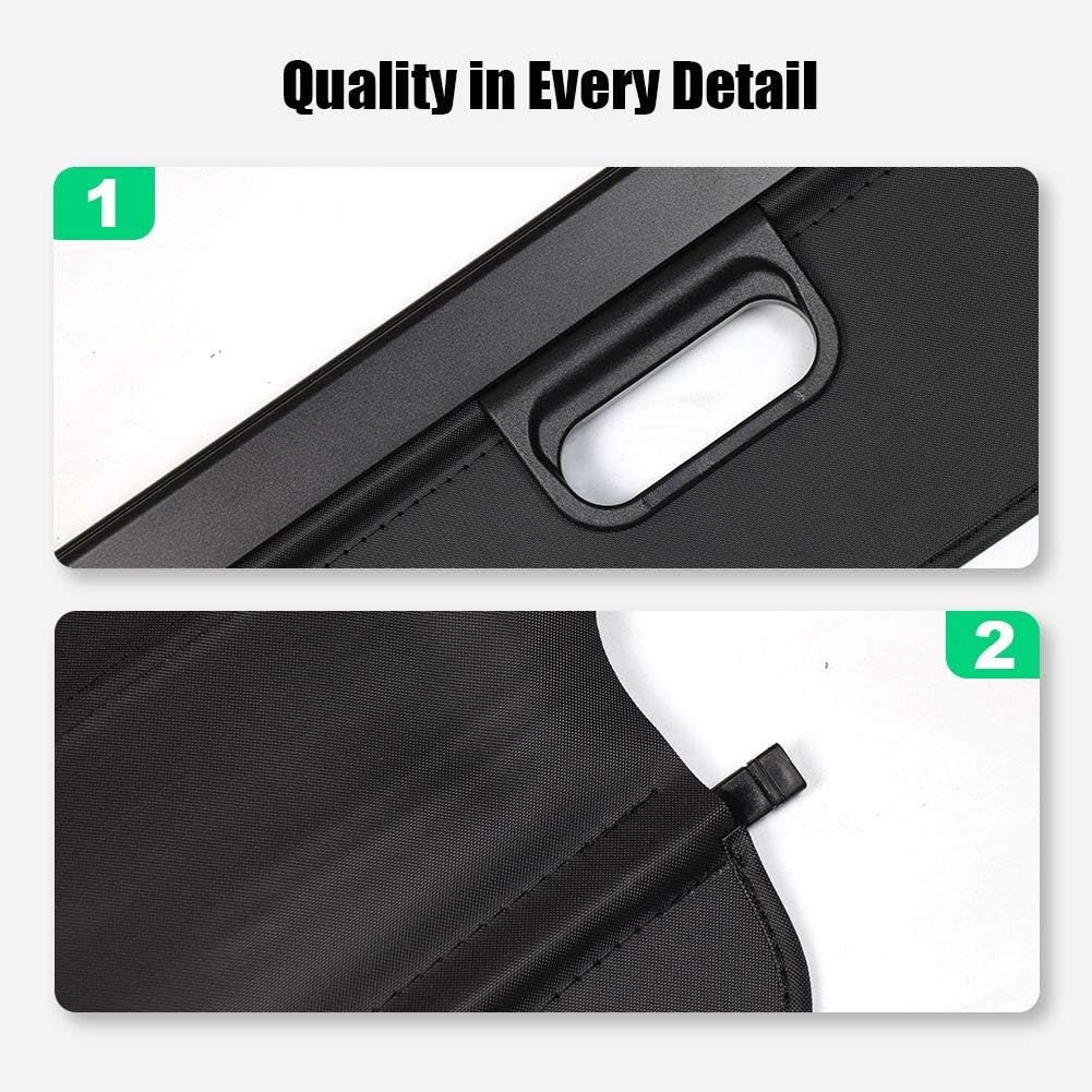 Black Retractable Cargo Cover C371078