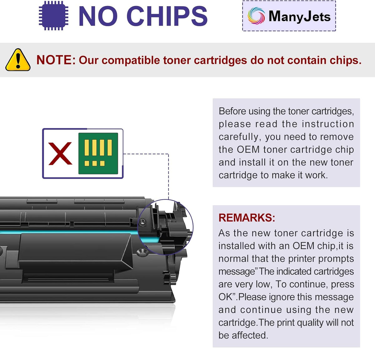 Compatible 58X CF258X Toner Cartridge Replacement Black 2-Pack R18600