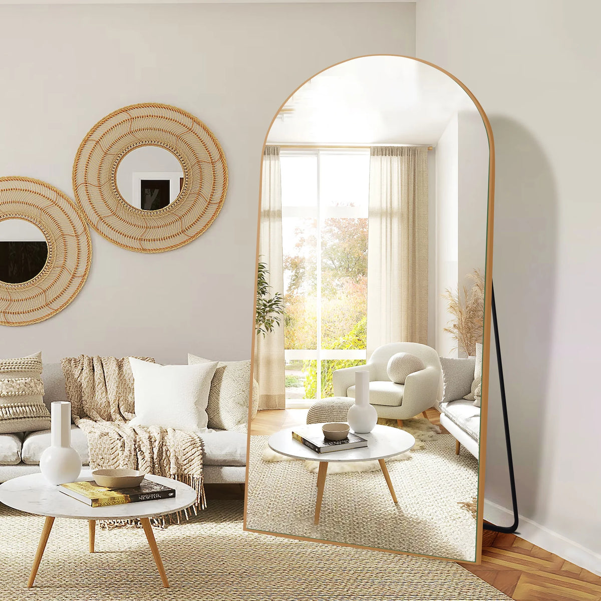 71"x32" Oversized Arch Full Length Mirror S319378
