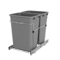 Double Pullout Trash Can 35 Qt Black Z67260