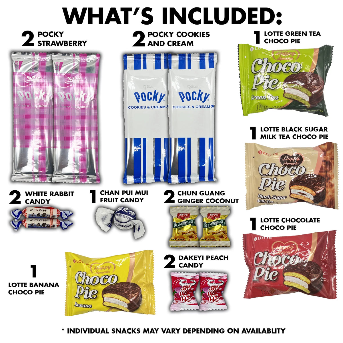 50 Count Asian Snacks and Candy Variety Pack W2683
