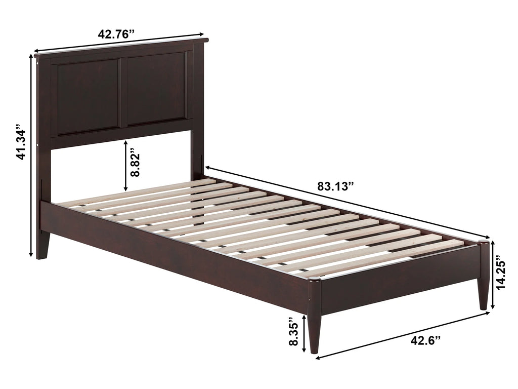 Twin XL Solid Wood Low Profile Platform Bed K371977