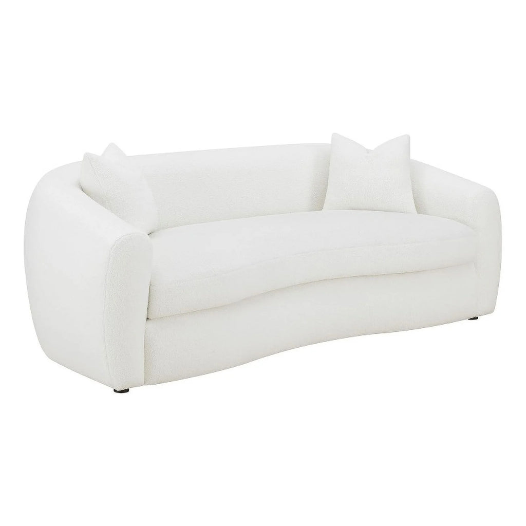 White Fabric Upholstered Sofa D996118