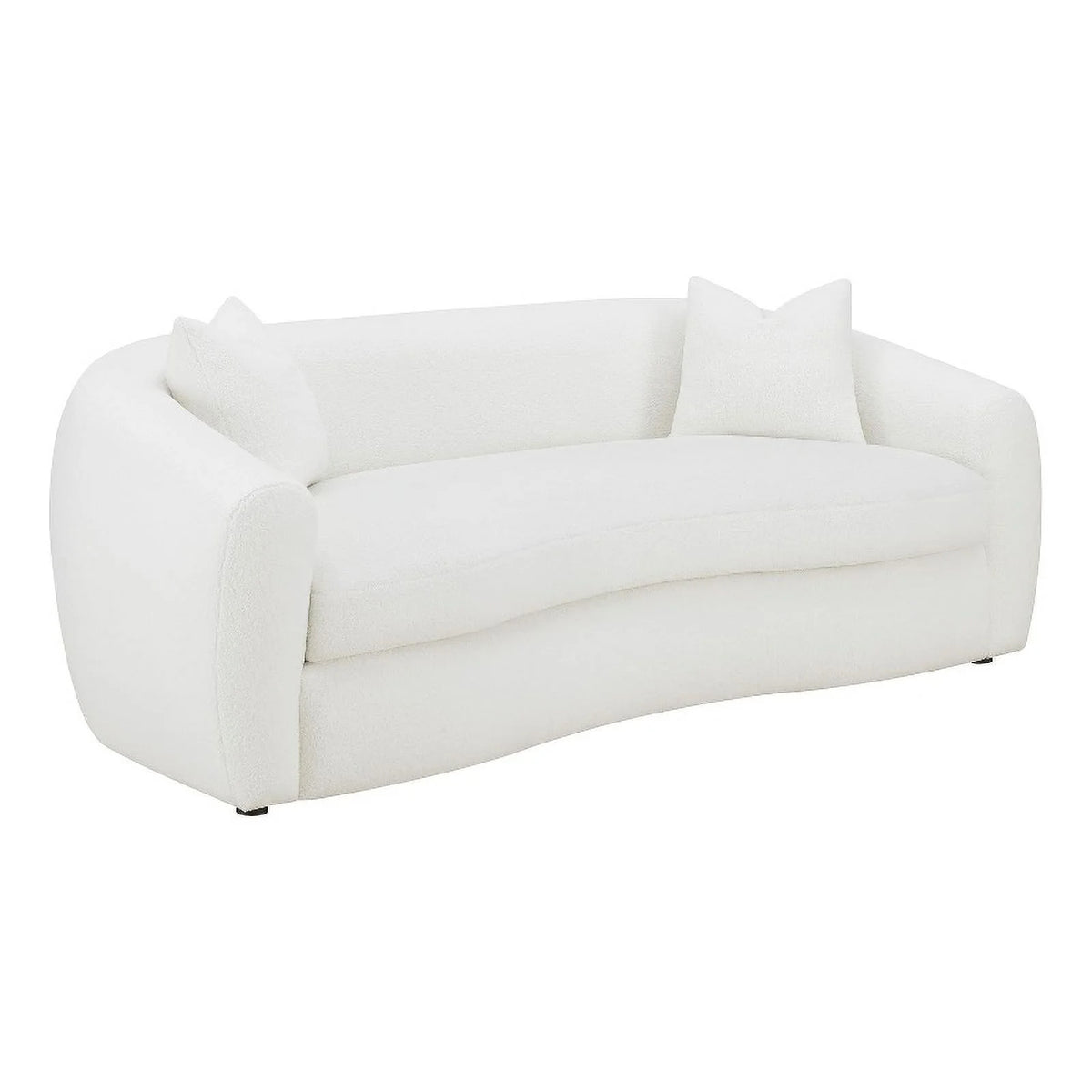 White Fabric Upholstered Sofa D996118