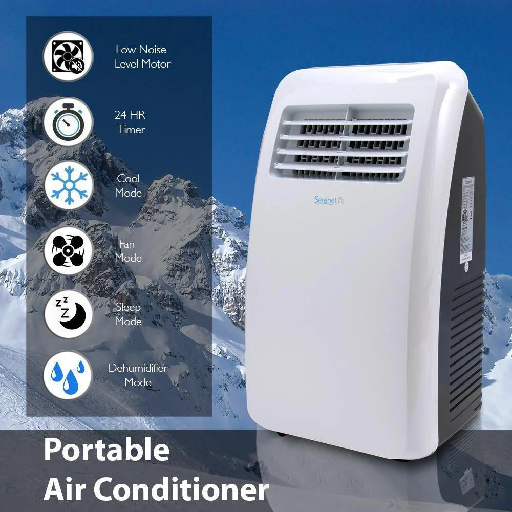 8,000 BTU Portable Air Conditioner with Dehumidifier and Fan Modes S321