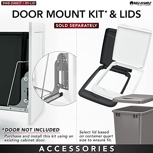 Double Pullout Trash Can 35 Qt Black Z67260